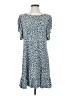CeCe Print Blue Casual Dress Size S - photo 1