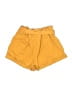 Papaya Solid Yellow Shorts Size L - photo 2