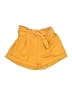 Papaya Solid Yellow Shorts Size L - photo 1