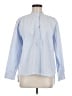 SPANX 100% Cotton Blue Long Sleeve Polo Size M - photo 1