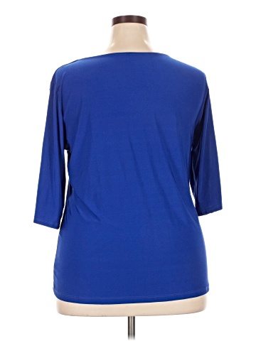 Ashley Blue 3/4 Sleeve Top (view 2)