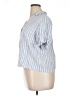 Universal Thread Stripes Blue Short Sleeve Blouse Size XL - photo 5