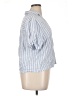 Universal Thread Stripes Blue Short Sleeve Blouse Size XL - photo 4