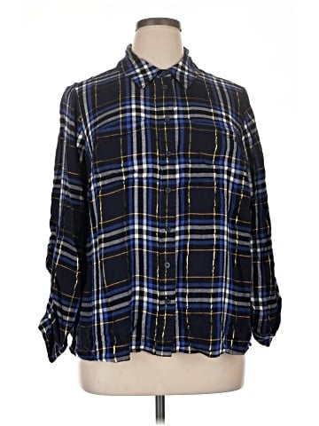 Lane Bryant Long Sleeve Button-Down Shirt (view 1)