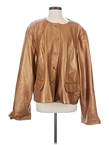 Lafayette 148 New York Leather Jacket (view 1)