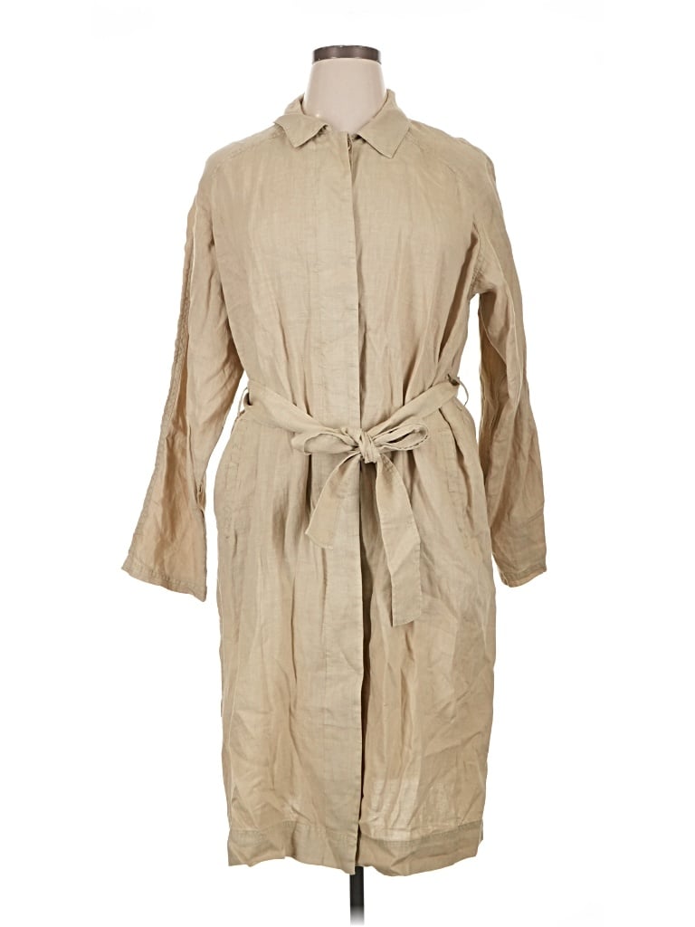 Pre-owned Michael Stars Trenchcoat In Tan
