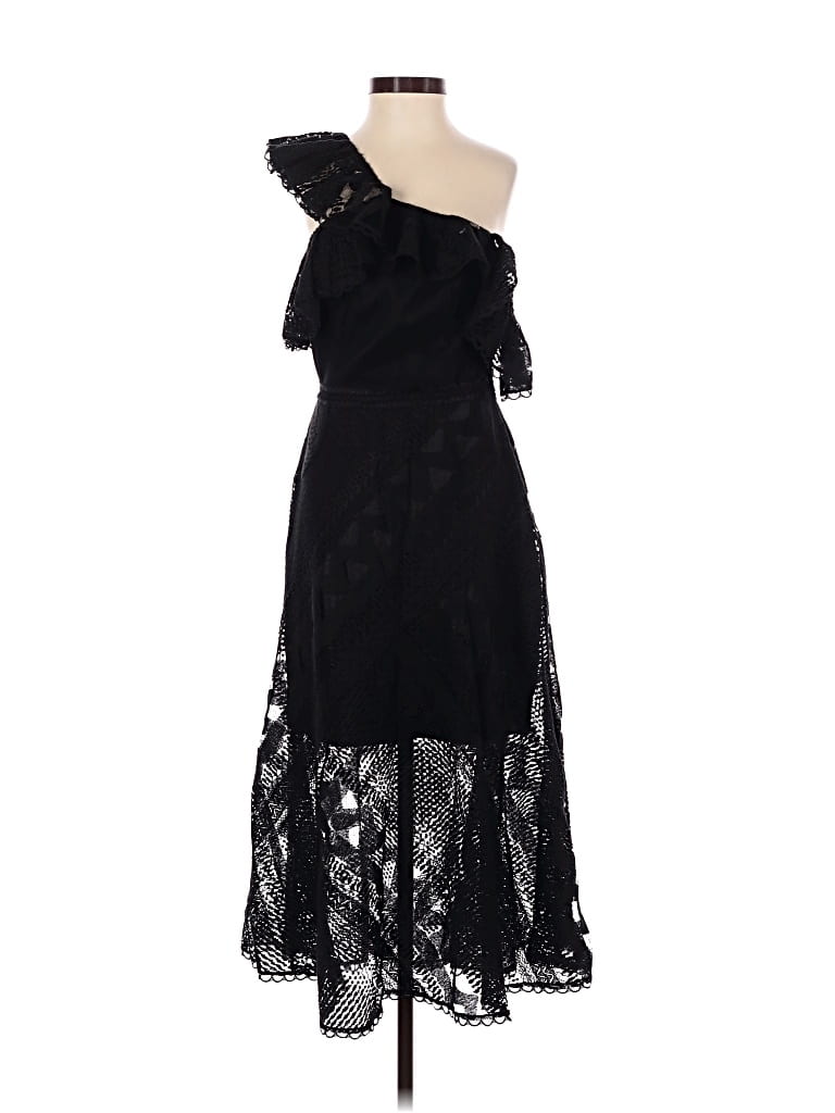Pre-owned Three Floor Cocktail Dress In Black