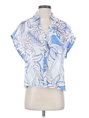 H By Halston Short Sleeve Blouse (view 1)