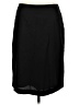 Rafael 100% Wool Solid Black Wool Skirt Size 10 - photo 1