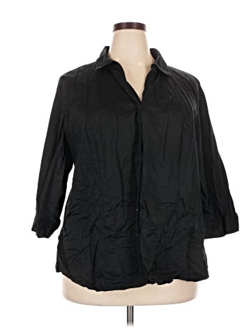 Lane Bryant 3/4 Sleeve Button-Down Shirt (view 1)