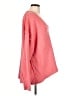 Free People Solid Pink Pullover Sweater Size L - photo 4