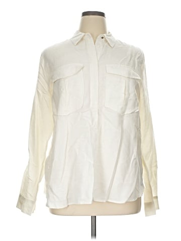Ann Taylor Long Sleeve Button-Down Shirt (view 1)