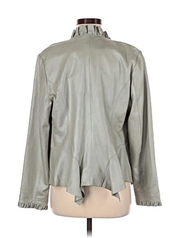 Black Saks Fifth Avenue Leather Jacket (view 2)