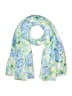 Unbranded 100% Polyester Floral Blue Scarf One size - photo 1