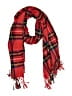Unbranded Plaid Red Scarf One size - photo 1