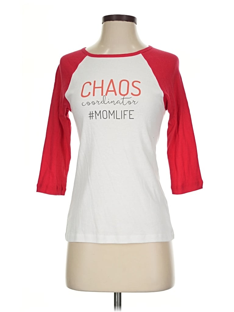 Pre-owned Bella 3/4 Sleeve T-shirt In White