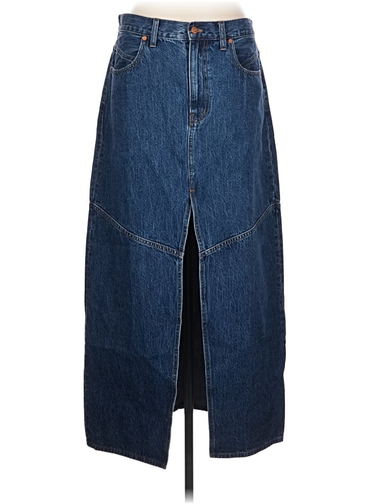Madewell Denim Skirt In Blue