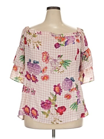 City Chic 3/4 Sleeve Blouse (view 1)