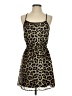 rue21 100% Polyester Animal Print Brown Cocktail Dress Size S - photo 1