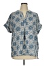 Ruby Rd. Blue Short Sleeve Blouse Size 1X - photo 1