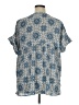 Ruby Rd. Blue Short Sleeve Blouse Size 1X - photo 2