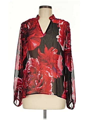 White House Black Market 3/4 Sleeve Blouse (view 1)