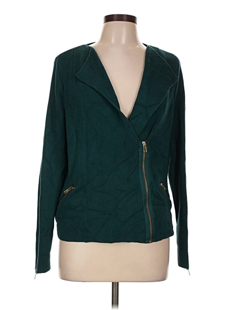 Pre-owned Chico's Cardigan Sweater In Green