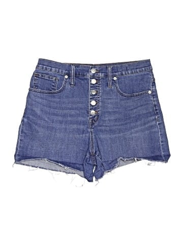 Madewell High-Rise Denim Shorts in Derby Wash: Button-Front Edition (view 1)