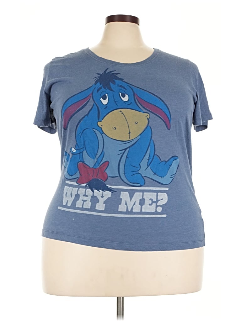 Pre-owned Disney Short Sleeve T-shirt In Blue