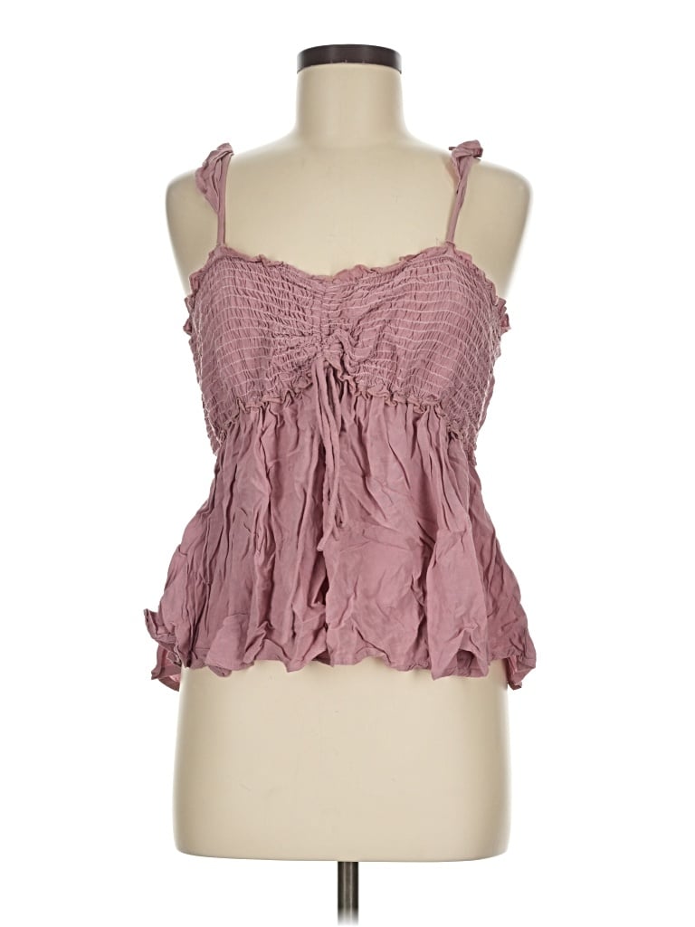 Pre-owned Pink Lily Tank Top Pink Halter Neckline Tops