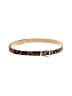 J.Crew Animal Print Brown Gold Leather Belt Size S - photo 1