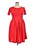 Lularoe Solid Red Casual Dress Size 2X - photo 1