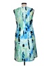 Kasper Graphic Blue Cocktail Dress Size L (estimated) - photo 2