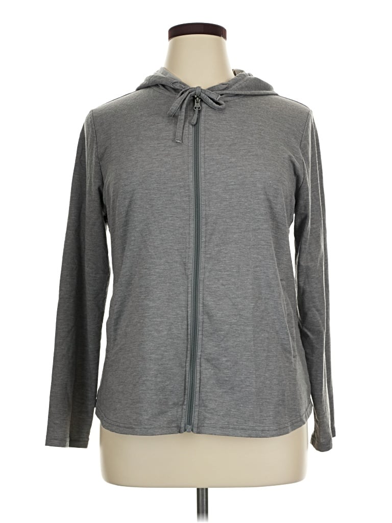 Pre-owned 32 Degrees Zip Up Hoodie In Gray