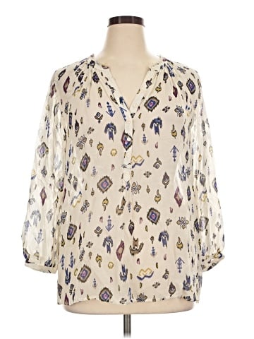 Lucky Brand 3/4 Sleeve Blouse (view 1)