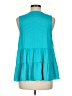 Naked Zebra 100% Polyester Teal Tank Top Size M - photo 2
