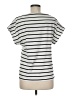 Chico's Stripes White Short Sleeve Top Size Med (1) - photo 2