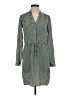 Gap 100% Polyester Houndstooth Green Casual Dress Size XS - photo 1