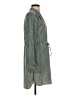 Gap 100% Polyester Houndstooth Green Casual Dress Size XS - photo 4