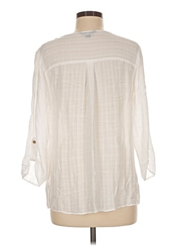 Apt. 9 3/4 Sleeve Button-Down Shirt (view 2)