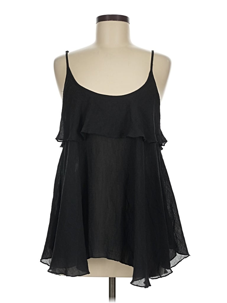 Pre-owned Umgee Sleeveless Blouse In Black