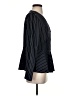 Ann Taylor 100% Polyester Stripes Black Long Sleeve Blouse Size 4 - photo 4