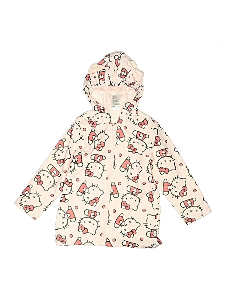 Pre-owned Hello Kitty Kids' Raincoat In Ivory