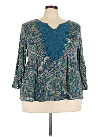 Cato 3/4 Sleeve Blouse (view 1)
