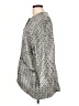 St. John 100% Polyester Tweed Gray Coat Size 16 - photo 5