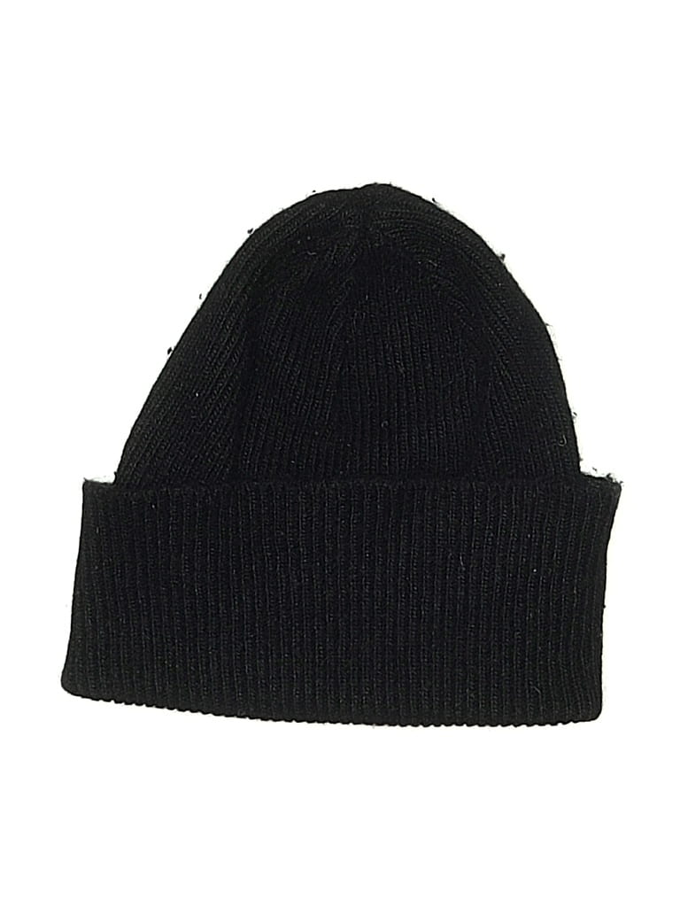 Pre-owned Nordstrom Beanie Hat In Black