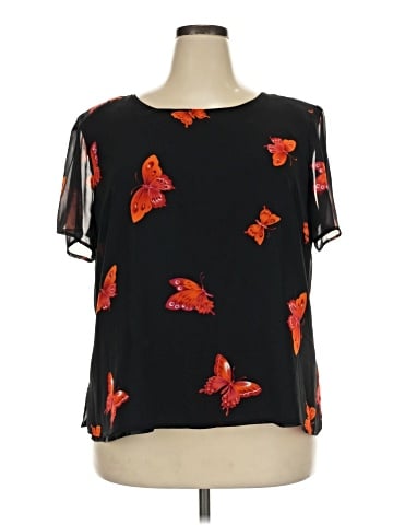 Mary McFadden Short Sleeve Blouse (view 1)