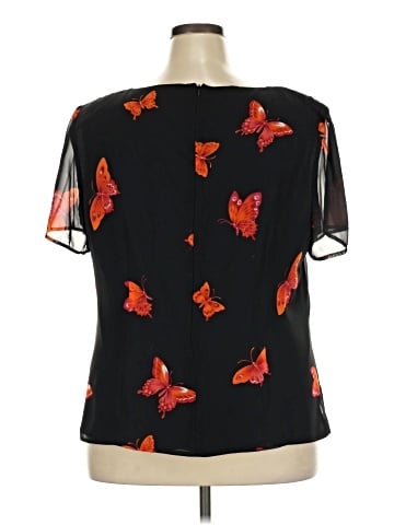 Mary McFadden Short Sleeve Blouse (view 2)