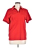 Threads 100% Polyester Red Short Sleeve Polo Size M - photo 1