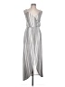 No Comment Stripes Silver Gray Casual Dress Size L - photo 1